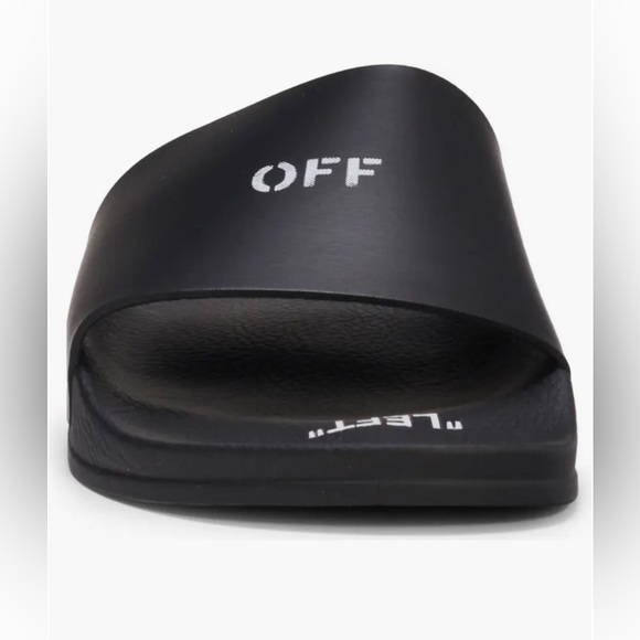 Off White Logo Flip Flops - Picture 6 of 9